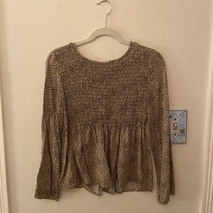 Leopard print blouse